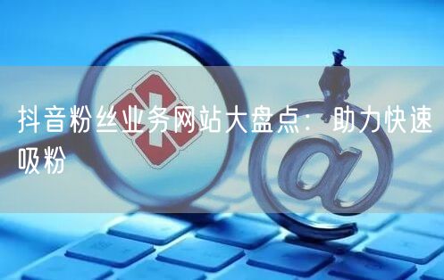 抖音粉丝业务网站大盘点：助力快速吸粉
