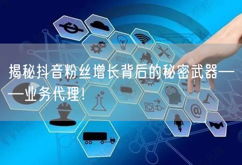 揭秘抖音粉丝增长背后的秘密武器——业务代理！