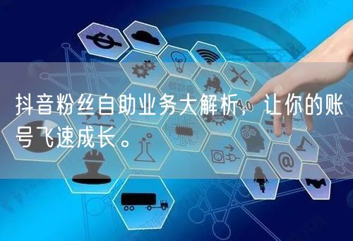 抖音粉丝自助业务大解析，让你的账号飞速成长。