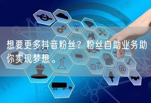 想要更多抖音粉丝？粉丝自助业务助你实现梦想。