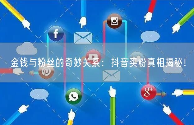 金钱与粉丝的奇妙关系：抖音买粉真相揭秘！