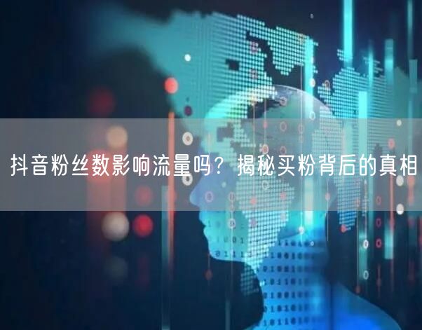 抖音粉丝数影响流量吗？揭秘买粉背后的真相