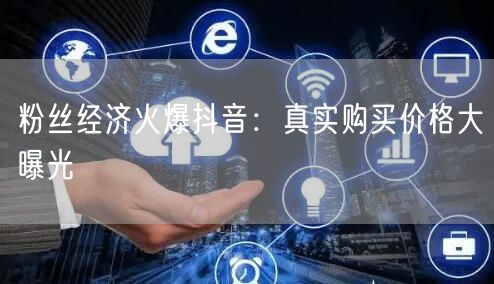 粉丝经济火爆抖音：真实购买价格大曝光