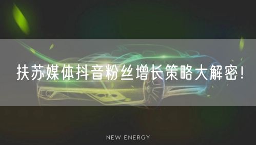 扶苏媒体抖音粉丝增长策略大解密！