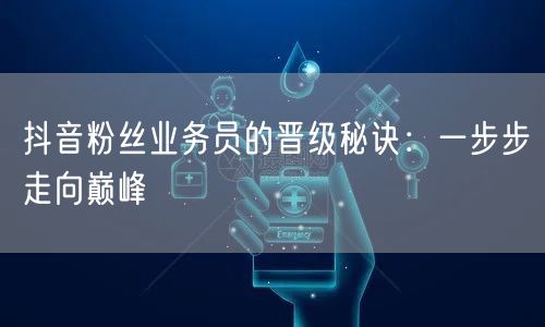 抖音粉丝业务员的晋级秘诀：一步步走向巅峰