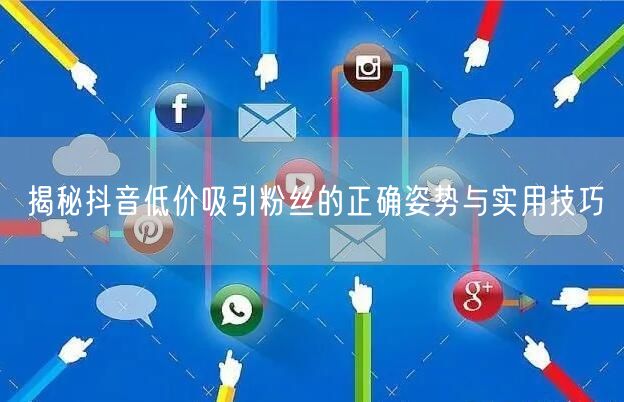 揭秘抖音低价吸引粉丝的正确姿势与实用技巧