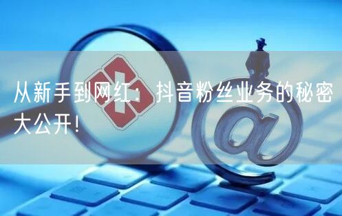 从新手到网红：抖音粉丝业务的秘密大公开！