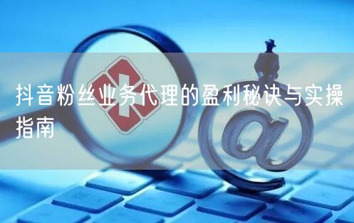 抖音粉丝业务代理的盈利秘诀与实操指南