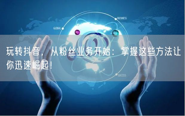玩转抖音，从粉丝业务开始：掌握这些方法让你迅速崛起！